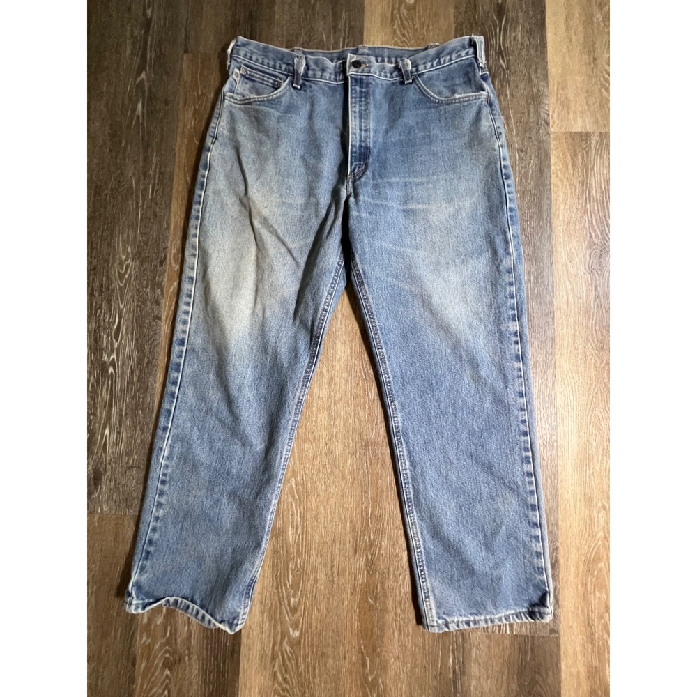 Carhartt‎ Jeans Mens 40x30 Blue FRB160 DNM Flame Resistant Straight Leg Workwear